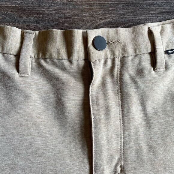 Khaki Hurley Bermuda Shorts - Picture 2 of 4